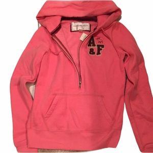 NWT Abercrombie and Fitch zip moose sweatshirt M